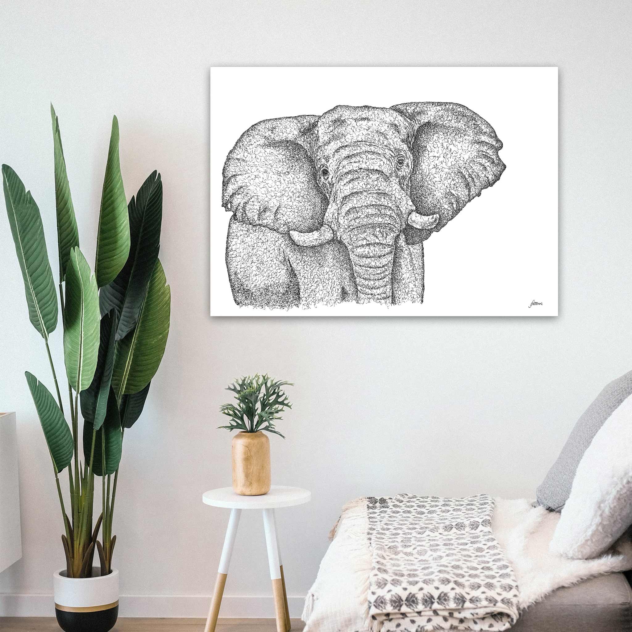 Original Artwork - J Patterson - African Elephant